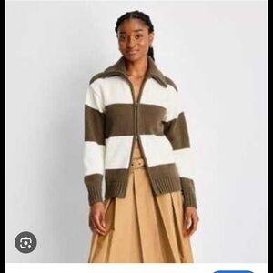 Future Collective X Reese Blutstein Striped Knit Cardigan Size XL NWOT